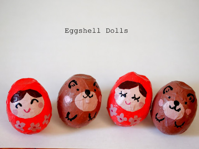 how to make dolls using eggshells
