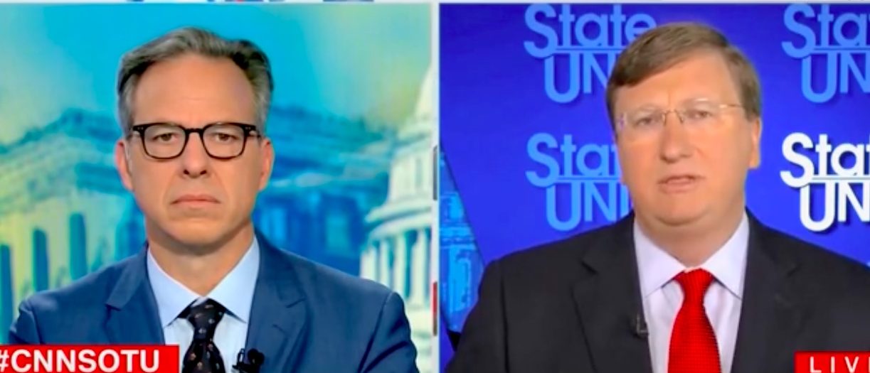 ‘I’m Trying To Talk About Dead Mississippians’: Jake Tapper Presses Gov. Tate Reeves On COVID Death Rate