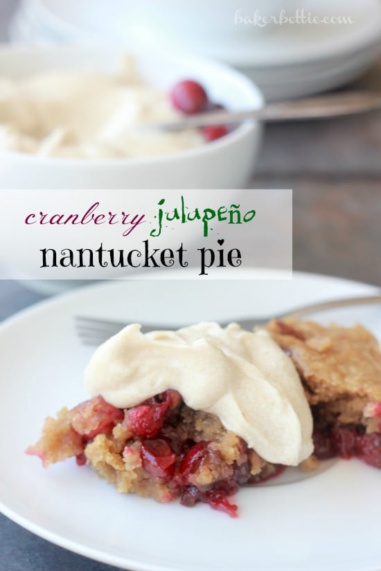 Cranberry Jalapeño Nantucket Pie (vegan, gluten free)