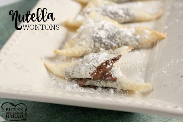 Nutella Wontons - Butter With a Side of Bread