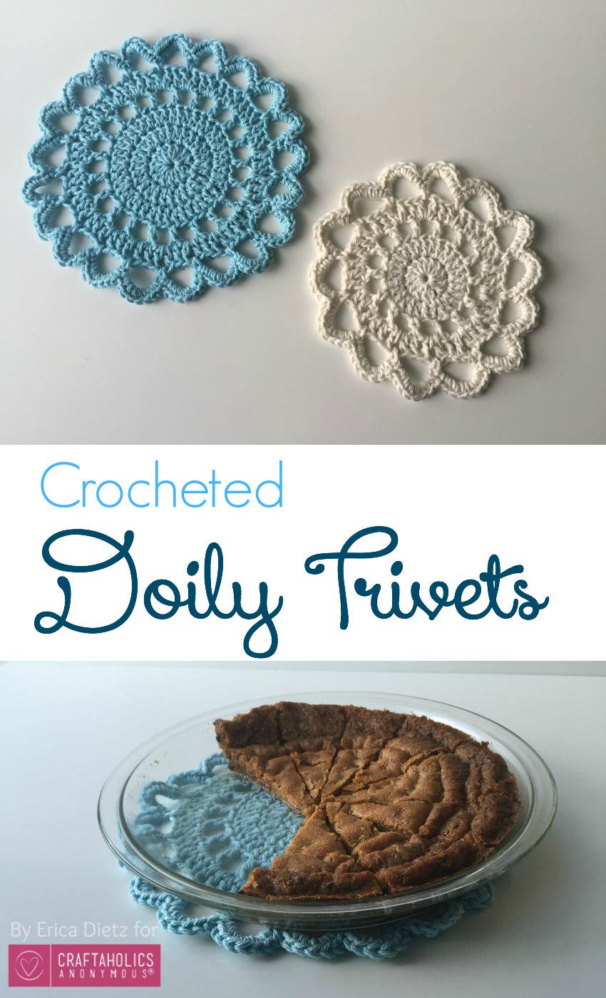 How to Crochet Doily Trivets || Free Crochet Pattern and tutorial on www.craftaholicsanonymous.net