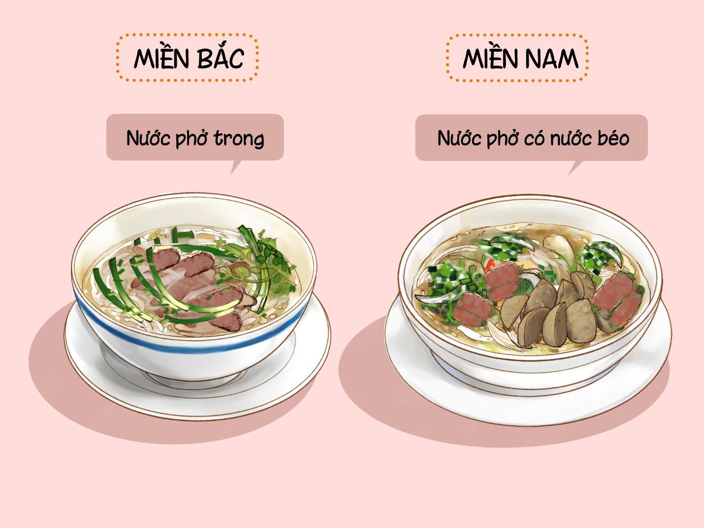 5 điểm khác nhau có thể bạn chưa biết giữa phở 2 miền Nam và Bắc - Ảnh 2.