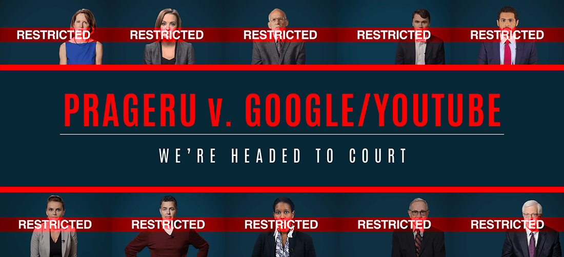 PragerU v. Google/Youtube | We're headed to court!