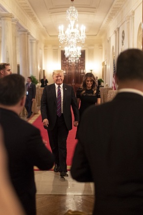 President Donald J. Trump and First Lady Melania Trump host a dinner in celebration of evangelical leadership