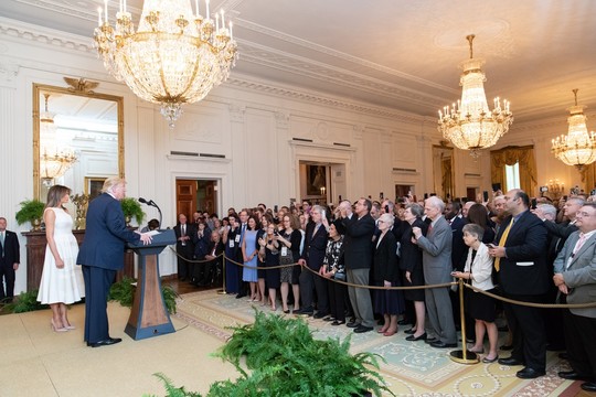 President Donald J. Trump and First Lady Melania Trump host the White House Historical Association Reception
