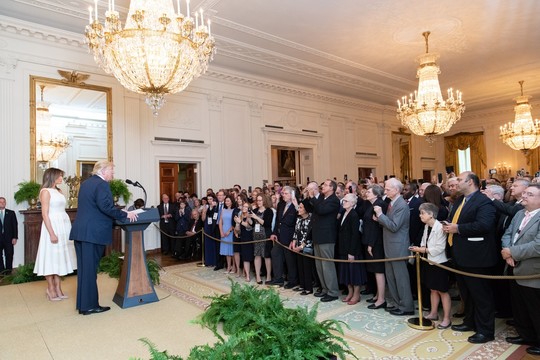 President Donald J. Trump and First Lady Melania Trump host the White House Historical Association Reception 