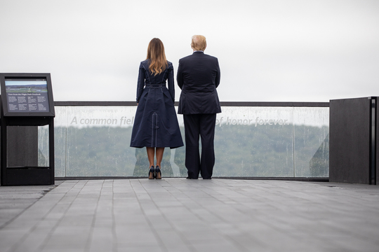President Donald J. Trump and First Lady Melania Trump participate in the Flight 93 September 11 Memorial Service 