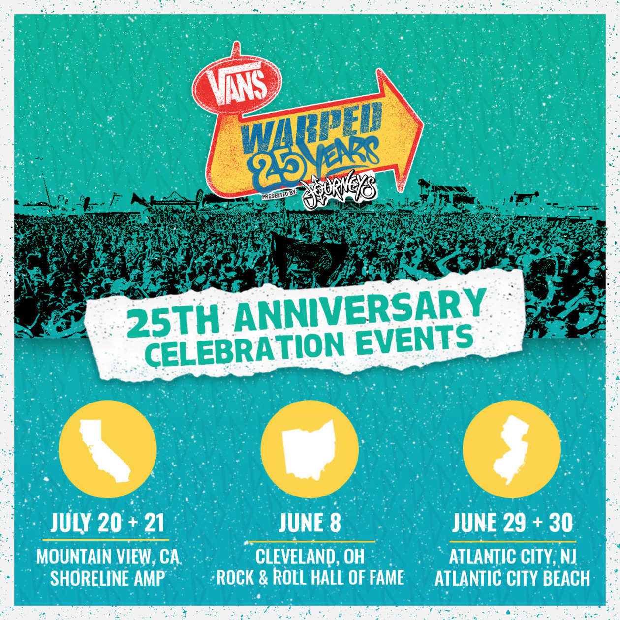 Vans Warped Tour 25th Anniversary Events