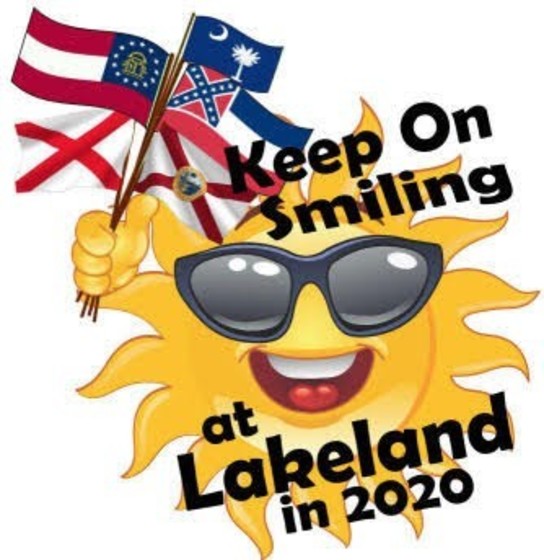 Keep on smiling at Lakeland in 2020 artwork badge