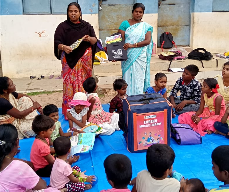 Rahamathunisha takes the mobile library to villages and inspires children with the joy of reading