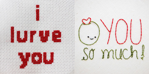 Embroidered Love: Two Ways