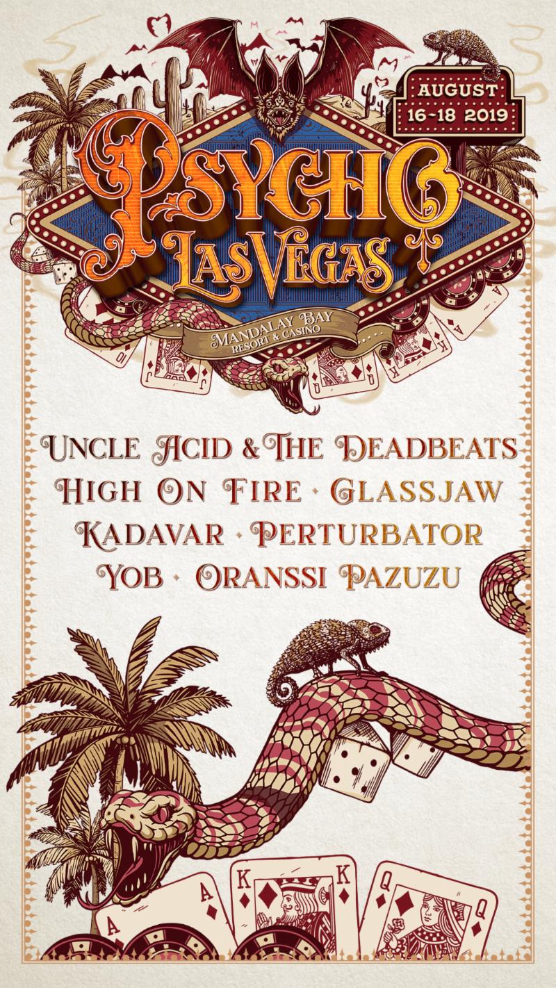 PSYCHO LAS VEGAS 2019: First Round Of Bands Announced Including Uncle Acid And The Deadbeats, High On Fire, Yob, And Oranssi Pazuzu; Early Bird Tickets On Sale Now