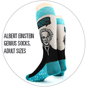 Albert Einstein Genius Socks