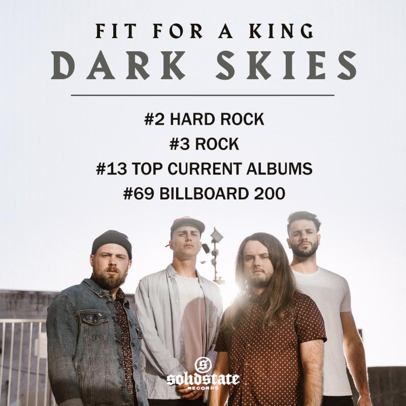 Fit For A King // Dark Skies Debuts #2 on Billboard Hard Rock Charts