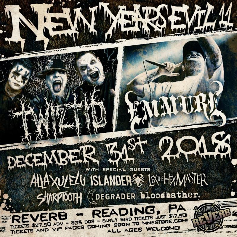 TWIZTID Announces Biggest New Years Evil Concert Yet, Featuring Co-Headliners Emmure