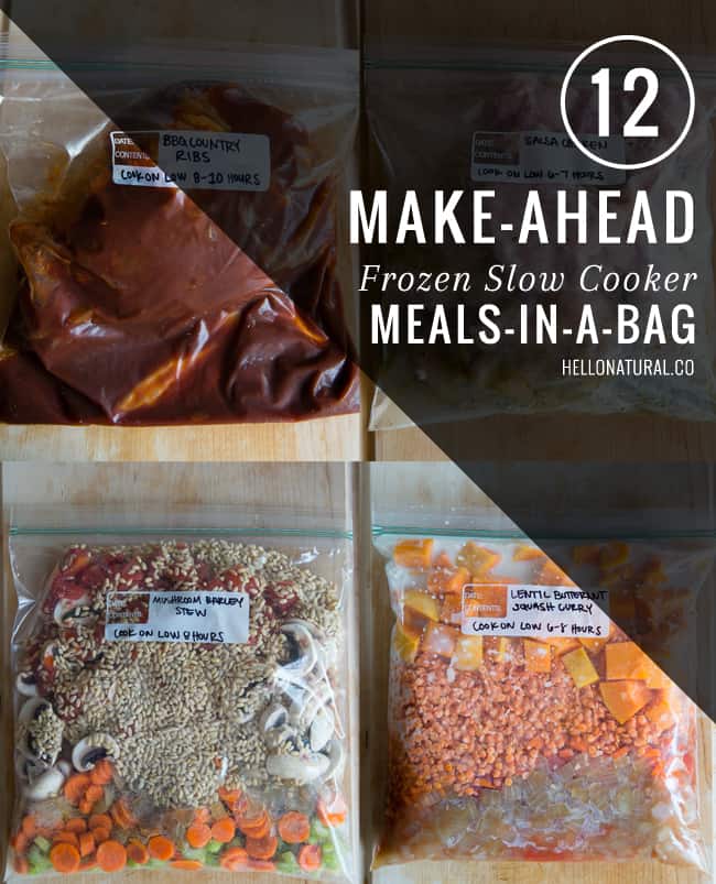 12 Make-Ahead Frozen Slow Cooker Meals | HelloGlow.co