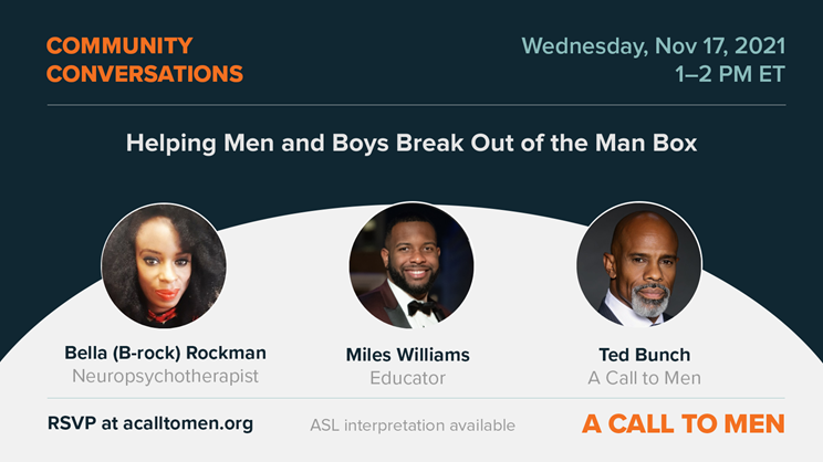 Helping Men and Boys Break Out of the Man Box