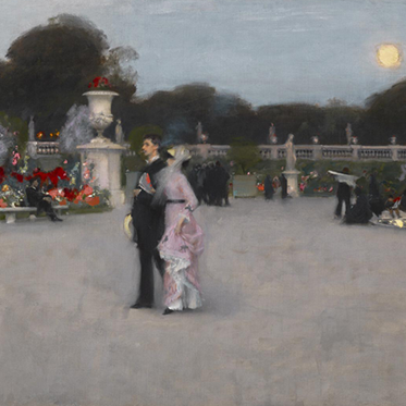 Detail of "In the Luxembourg Gardens" by John Singer Sargent
