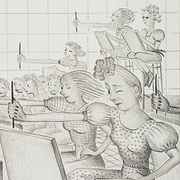 Art Class, 1939, by Caroline Durieux