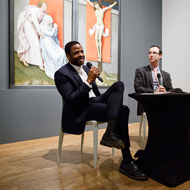 Conversation in the galleries