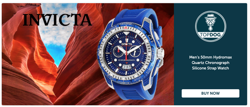662-724 Invicta Men's 50mm Hydromax Quartz Chronograph Silicone Strap Watch
