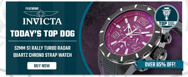 Today's Top Dog: IInvicta Men's 52mm S1 Rally Turbo Radar Quartz Chronograph Strap Watch - Ft. 687-202