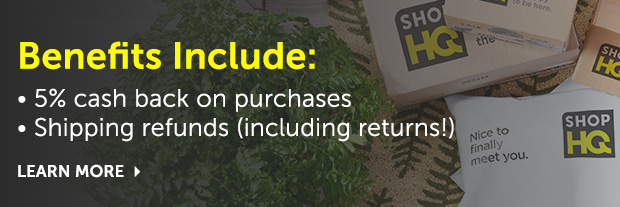 Benefits Include 5% cash back on purchases and shipping refunds (including returns)
