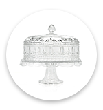 485-009 Marquis by Waterford Finley 12.5 inch 3-in-1 Crystal Cake Plate with Lid