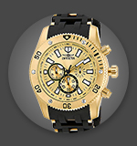 669-927 Invicta Men's 50mm Sea Spider Quartz Chronograph Polyurethane & Stainless Steel Strap Watch