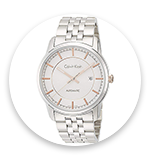 673-808 Calvin Klein Men's 42mm Infinite Swiss Made Automatic Date Window Stainless Steel Bracelet Watch