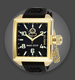 673-585 Invicta Men's 45mm Russian Diver Quartz Silicone Strap Watch
