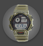 671-486 Casio 46mm Quartz Digital Resin Strap Watch