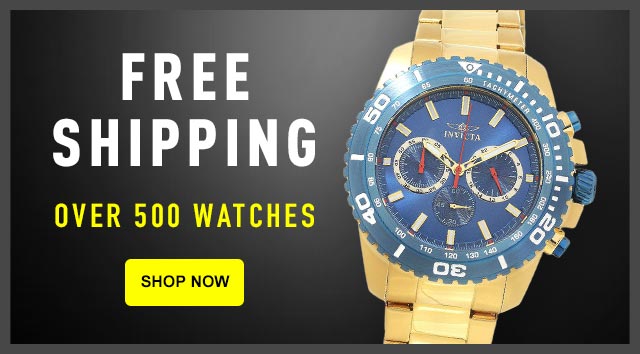Free Shipping Over 500 Watches