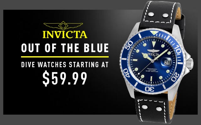Invicta Out Of The Blue Dive Watches Starting At $59.99