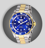 663-800 Invicta 40mm Pro Diver Automatic Date Blue Dial Two-tone Stainless Steel Bracelet Watch