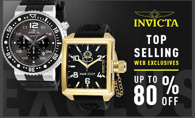 Invicta Top Selling Web Exclusives Up To 80% Off