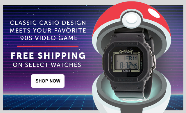 Casio Pokemon Free Shipping on Select Watches