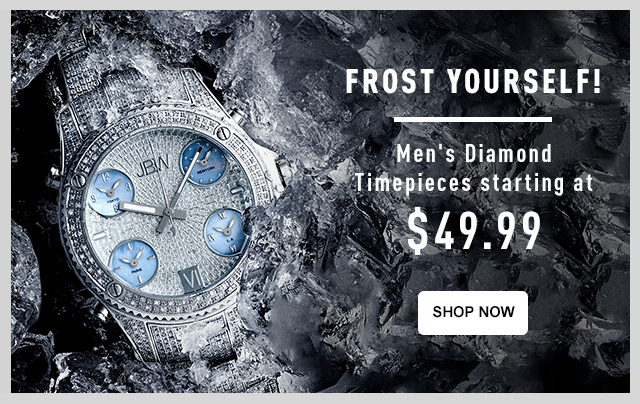 Frost Yourself! Men's Diamond Timepieces starting at $49.99