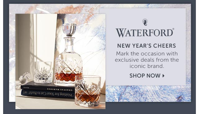 Waterford - NEW YEAR'S CHEERS Mark the occasion with exclusive deals from the iconic brand. - 488-851 Waterford Crystal Woodmont 3-Piece Decanter & Double Old Fashioned Glasses