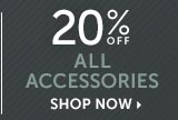 20% off All Accessories - Shop Now