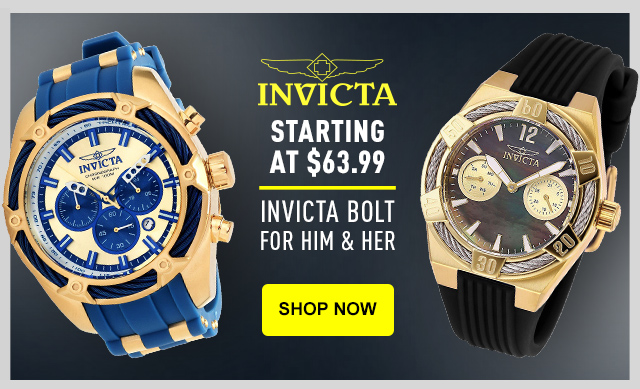 Invicta Collection Spotlight: Invicta Bolt - starting at $63.99