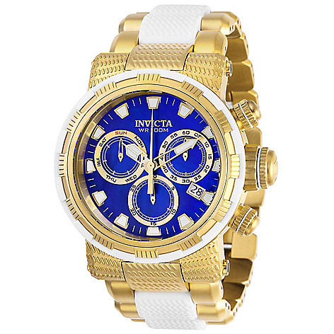 674-534 Invicta Men's 46mm Specialty Quartz Chronograph Mother-of-Pearl Two-tone Bracelet Watch
