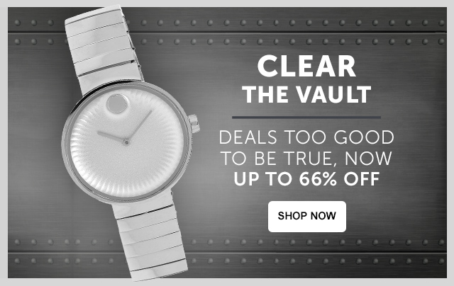 CLEAR THE VAULT Deals too good to be true, now up to 66% off - 661-032 Movado Women's Edge Swiss Made Quartz Sapphire Crystal Stainless Steel Bracelet Watch