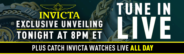 Tune into the Invicta Exclusive Unveiling Tonight at 8pm ET - Watch on your TV or online all day starting at 3pm ET
