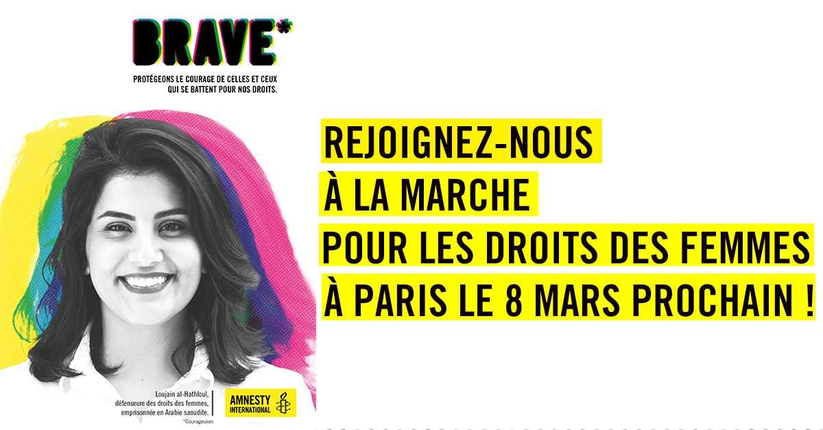 Rejoignez-nous à la marche pour les droits des femmes à Paris le 8 mars prochain !
