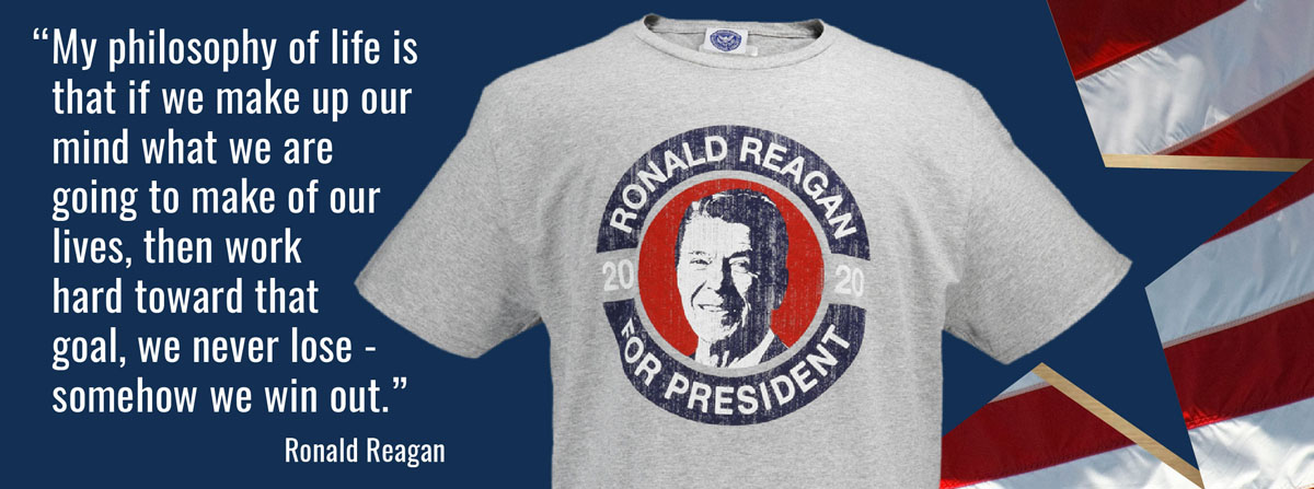 SMT629 Ronald Reagan For President 2020 Tee Shirt