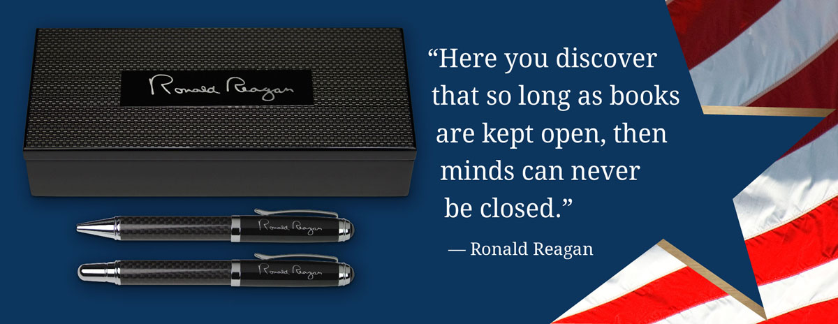 STP179 Ronald Reagan Signature Pen Set