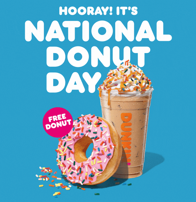 Hooray! It's national donut day