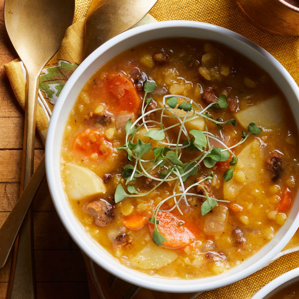 Split Pea Soup with Chorizo