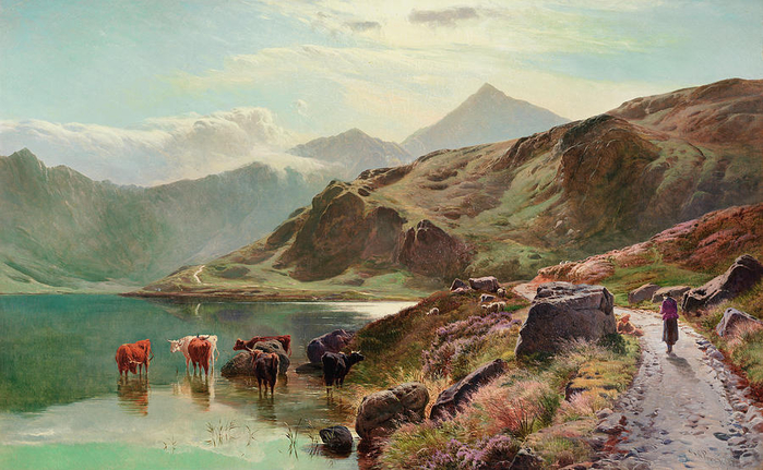 cattle-watering-near-snowdonia-sidney-richard-percy (700x431, 395Kb)